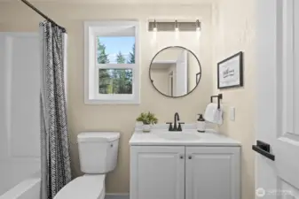 Modern fresh new bathroom. 2nd bathroom