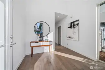 Entry with 20Ft Ceiling