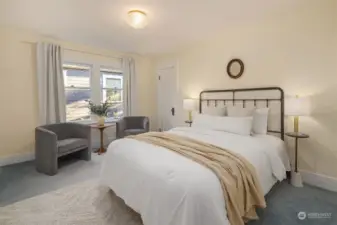 The third bedroom with its luxurious custom-built walk-in closet maximizing storage.