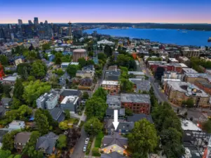 The Space Needle and Downtown Seattle are minutes away. Incredible walkability to stores, restaurants and cafes one street away with Queen Anne Avenue. Enjoy village feel and urban lifestyle all in one.