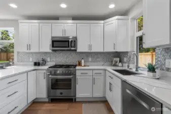 White cabinets