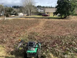 Lot is getting mowed so you can walk it.