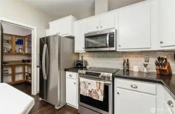 Kitchen Photo looking to the Walk in Pantry~Two Plus Carts @ Costco is a Go!