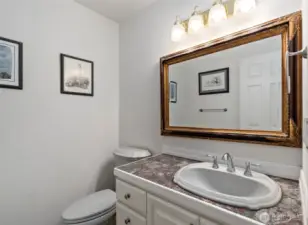 Powder bath room on the main floor