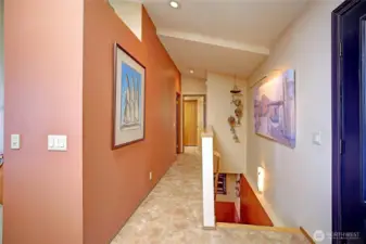 Hall leading to primary bedroom or downstairs...