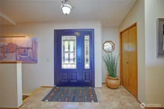Spacious entry...