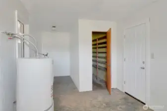 Lots of room for a freezer and canned goods