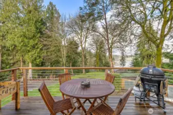 Nice view deck from upland unit