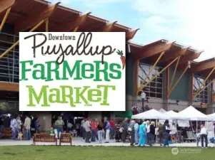 The popular farmers market takes place in the Pavilion at Pioneer Park every Saturday from May to October.