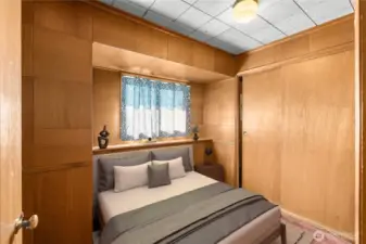 Digitally staged Bedroom #2