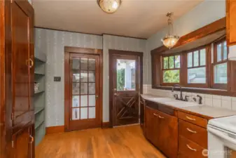 Original cabinets in great shape are a rare find these days.
