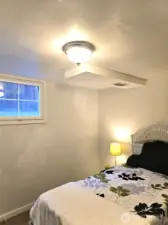 Basement bedroom #2 with window to allow light to pour in
