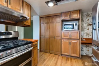 Plenty of storage with the pantry cabinetry