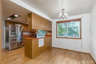 Dining room next to the kitchen