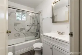 Updated main bathroom