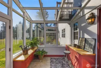 Atrium off the kitchen
