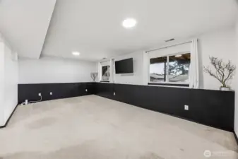 Downstairs flex room