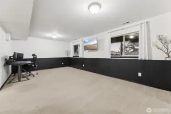 large rec room downstairs