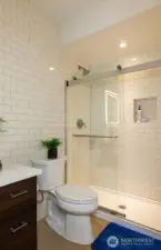Basement bathroom.