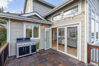 Deck off of the living space.