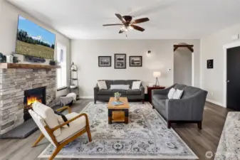 The entire interior of the home has been painted and a new trim package added as well.