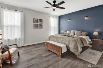 Escape to your spa-inspired primary suite, complete with walk-in closet and seaside inspired charm.