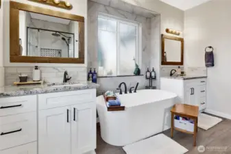 Fill the tub and add the bath salts...time to relax!