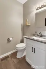 Half bath in the hallway for your guests!