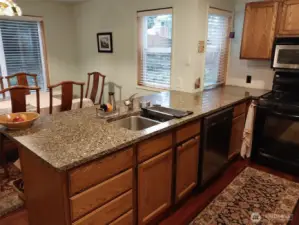 Quartz and stainless ergonomic kitchen...it works!