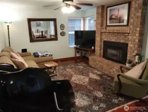The Family Room with its gas fireplace is just right.