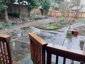 The big back yard really works plus around the corner lies paved RV parking.