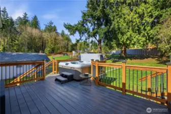 Trek Deck with new hot tub.