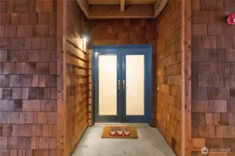 Front double door entryway