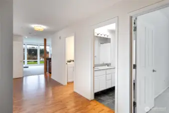 Wide hallway throughout