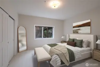 Guest bedroom with furnishing ideas