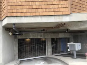 Gated and secured entry to parking