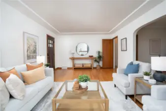 Coved ceilings are classic