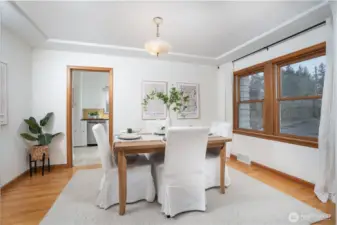 Large formal dining room