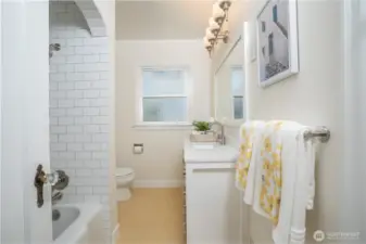 Brand new bathroom with elevated finishes