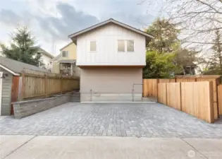 Off-street EV capable parking accessed thru alley. The far right stall is dedicated to this home.