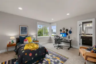 3rd Bedroom  (connected through Jack and Jill)