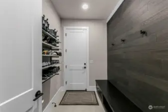Mudroom from garage to the home