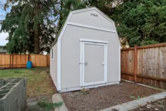 Shed for additional storage!