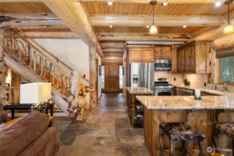 No detail has been overlooked in this immaculate, custom built log home.