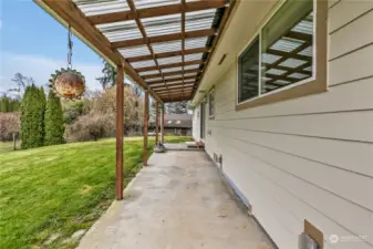 Covered back patio