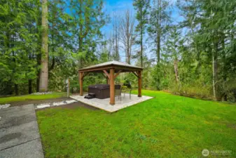 Gazebo Covered Hot Tub just off main covered porch