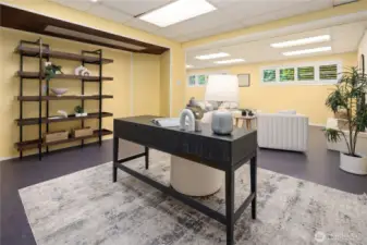 Additional space for storage, gym equipment, or office needs