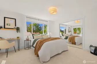Bedroom #1 with a large closet