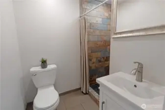 Primary bathroom with shower