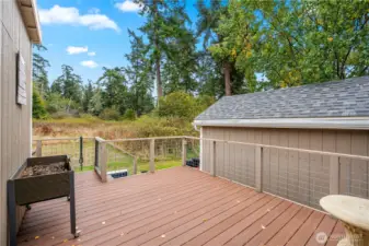 Back deck.